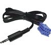 CAVO INGRESSO AUX PHONOCAR 04111 Ingresso AUX mini ISO -> jack 3,5. Colore BLU